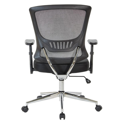 Mesh Back & Seat Locking Tilt Task Chair with Chrome Base, EM91027C-3