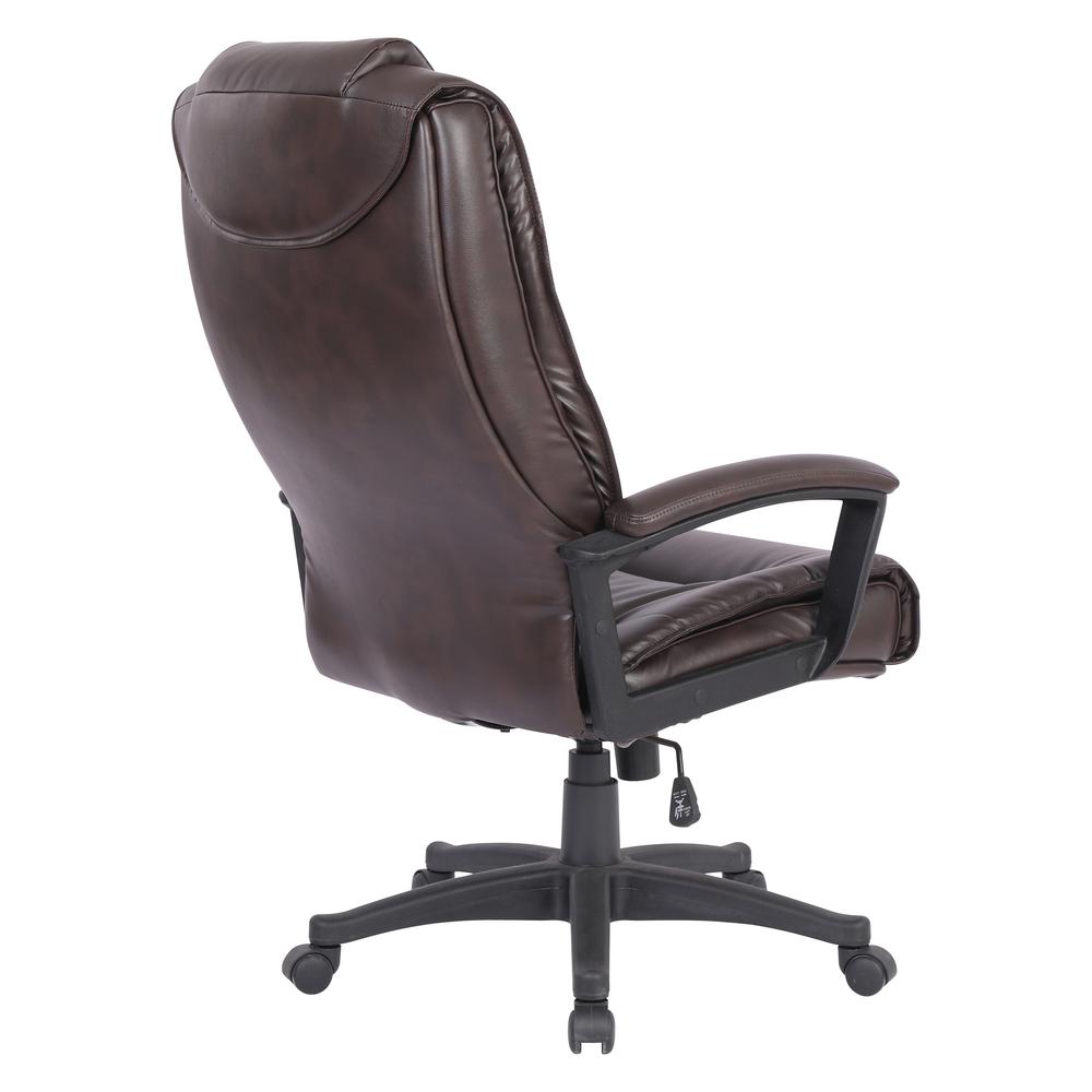 High Back Bonded Lthr Chair, Espresso