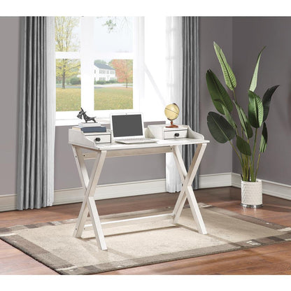Barton Writing Desk in White Wash finish , BRT55-WW