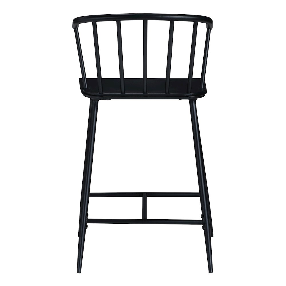 Lincoln All Metal Counter Stool in Black Finish