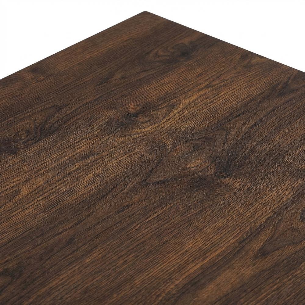 Stylish Cherry Office Desk With Glass And Iron Details For Workspaces