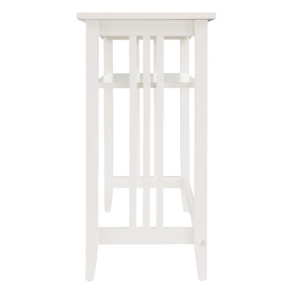 Sierra 36" Foyer Table, White Finish