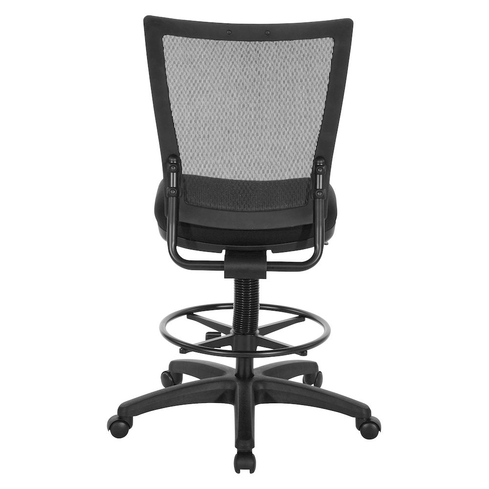 Soft PU Padded Back Frame with Breathable ProGrid Mesh Back Drafting Chair