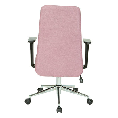 Evanston Office Chair in Orchid Fabric with Chrome Base, EVA26-E16