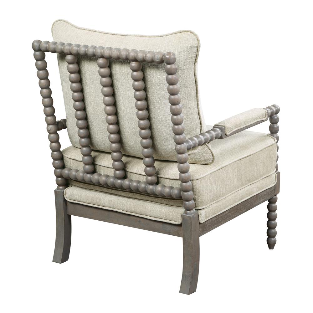 Abbott Chair in Linen Fabric with Brushed Grey Base K/D, ABB-BY6