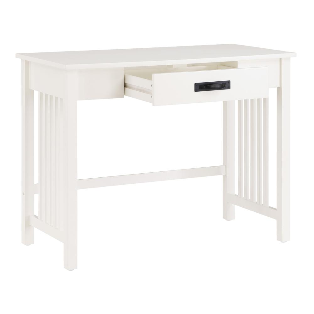 Sierra Writing Desk, White Finish
