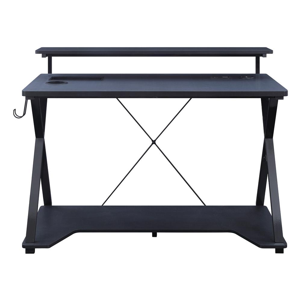 Checkpoint Ghost Battlestation Gaming Desk with RGB LED Lights, CKP4824GD