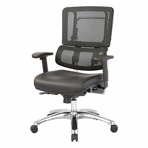 Vertical Black Mesh Back Chair