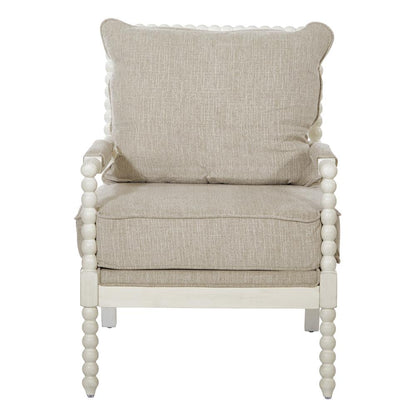 Kaylee Spindle Chair, Beige Linen
