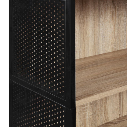 Ace 72” 5-Shelf Bookcase in Rustic Oak Finish