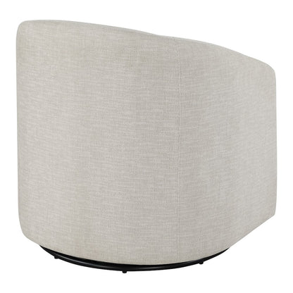 Bella Swivel Chair in Stone Fabric