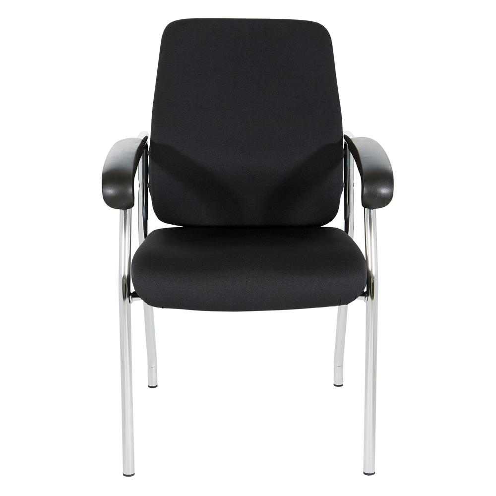 High Back Guest Chair with Chrome Frame in Coal Finish, 83750C-30