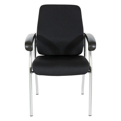 High Back Guest Chair with Chrome Frame in Coal Finish, 83750C-30