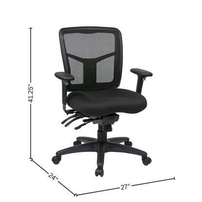 Ergonomic Mesh Office Chair – Mid-Back Task Chair With Mesh Seat