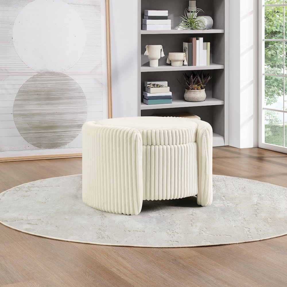 Sable Storage Ottoman