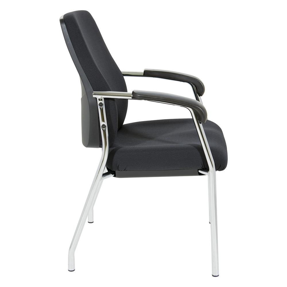 High Back Guest Chair with Chrome Frame in Coal Finish, 83750C-30