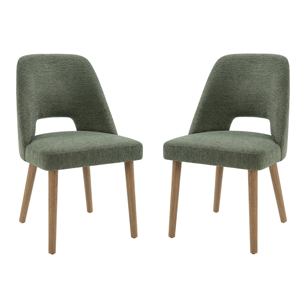 Ralston Dining Chair in Pine Fabric with Medium Oak Legs 2-Pack