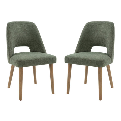 Ralston Dining Chair in Pine Fabric with Medium Oak Legs 2-Pack