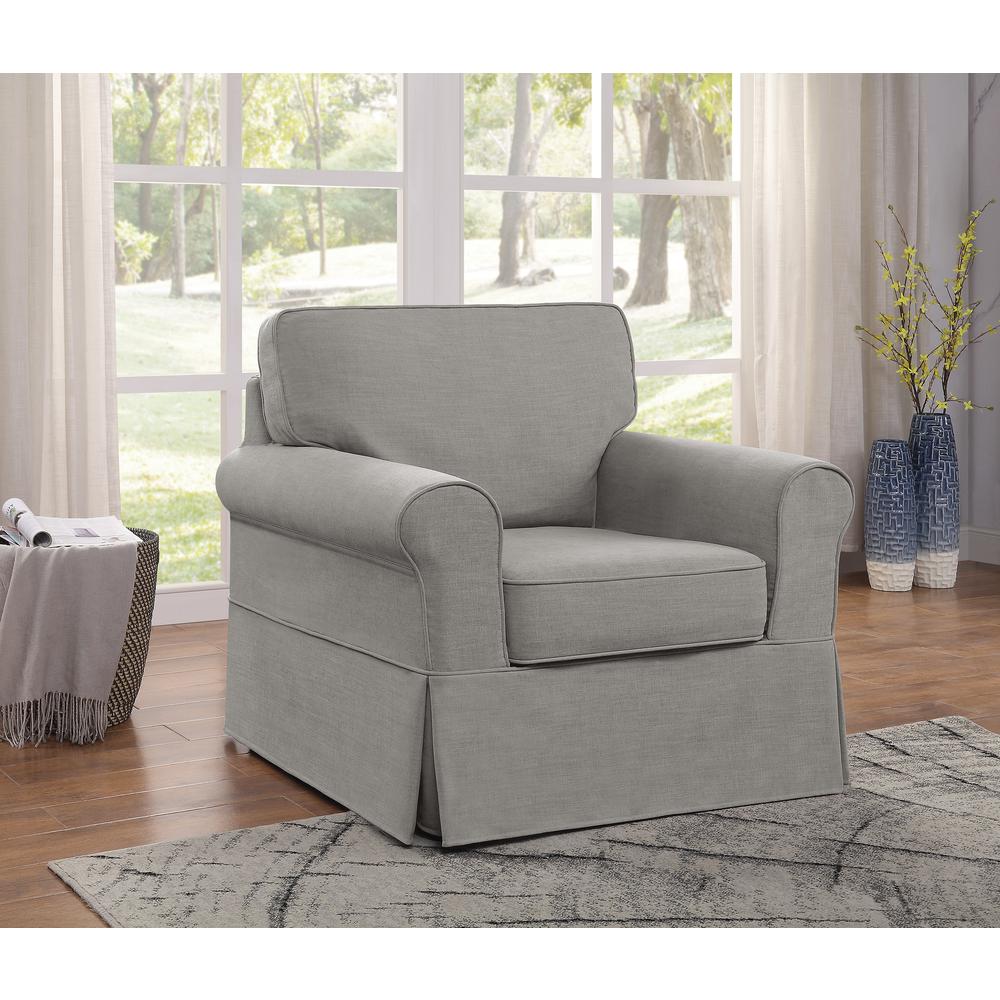 Chair with Fog Slip Cover