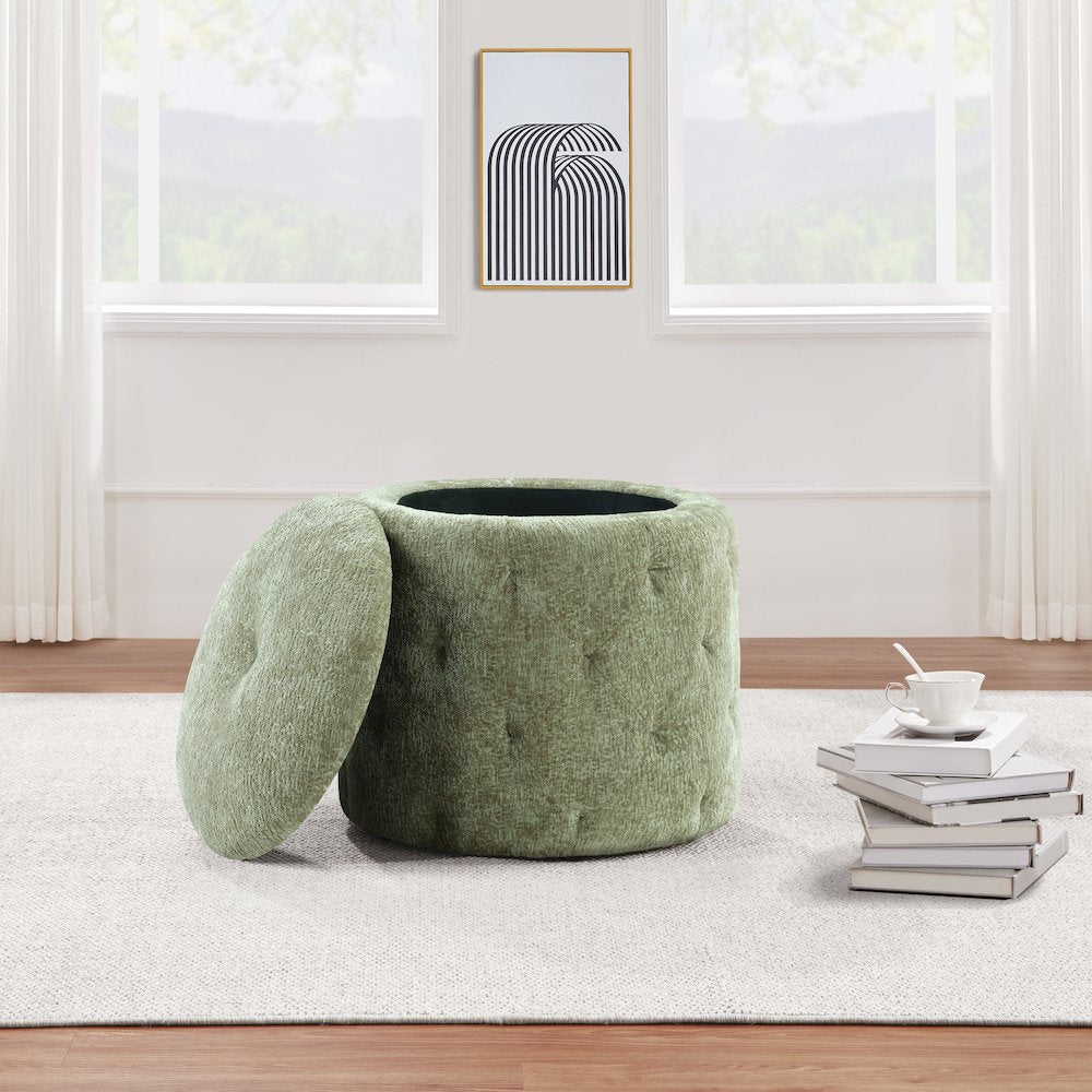 Erindale Round Storage Ottoman