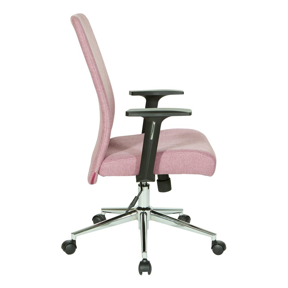 Evanston Office Chair in Orchid Fabric with Chrome Base, EVA26-E16
