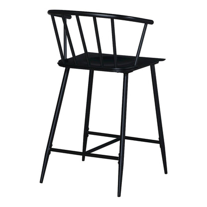 Lincoln All Metal Counter Stool in Black Finish