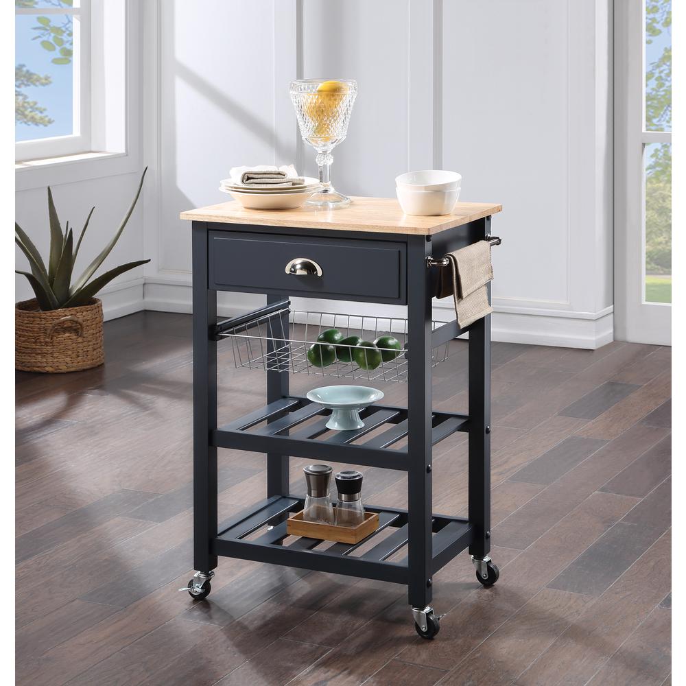 Hampton Kitchen Cart Blue
