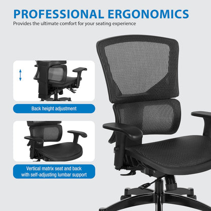 Big & Tall Vertical Matrix Seat and Back Manager's Chair