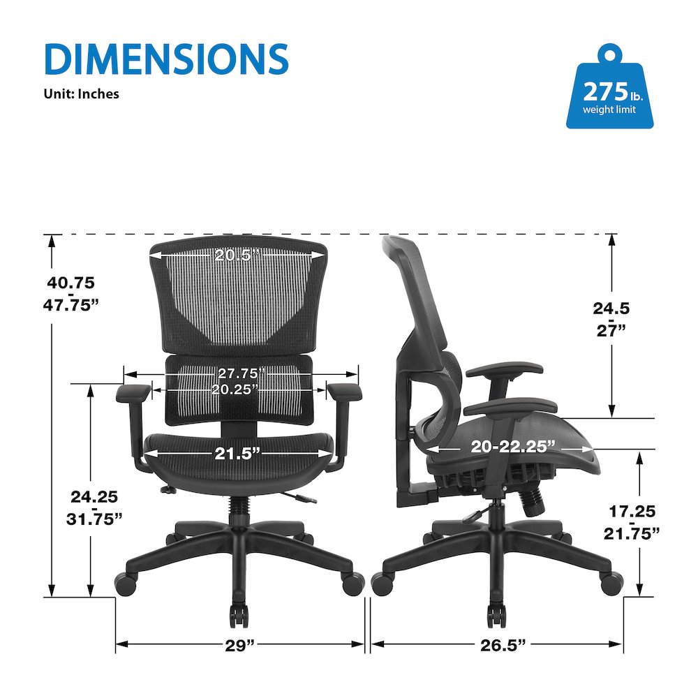 Vertical Matrix Seat & Back Manager's Chair