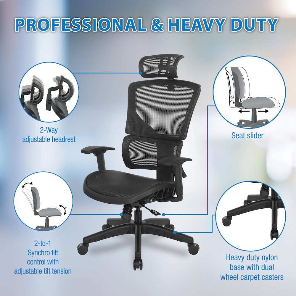 Vertical Matrix Seat & Back Manager's Chair