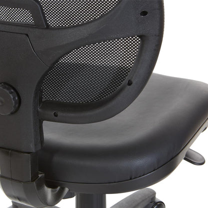 Mesh Screen Back Task Chair with Vinyl Seat