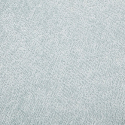 Annie Storage Ottoman in Sky Fabric with Natural Finish Legs