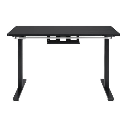 Primo 48" Electric Height Adjustable Gaming Desk in Black Carbon Fiber Finish