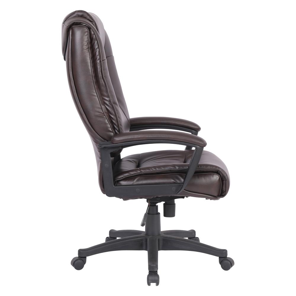 High Back Bonded Lthr Chair, Espresso