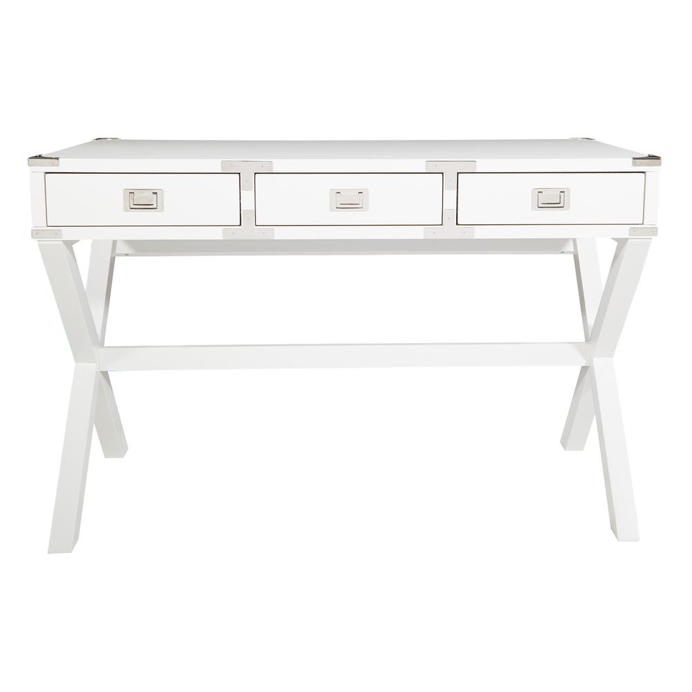 Wellington 46" Desk with Power in White Finish, WELP4630-WH