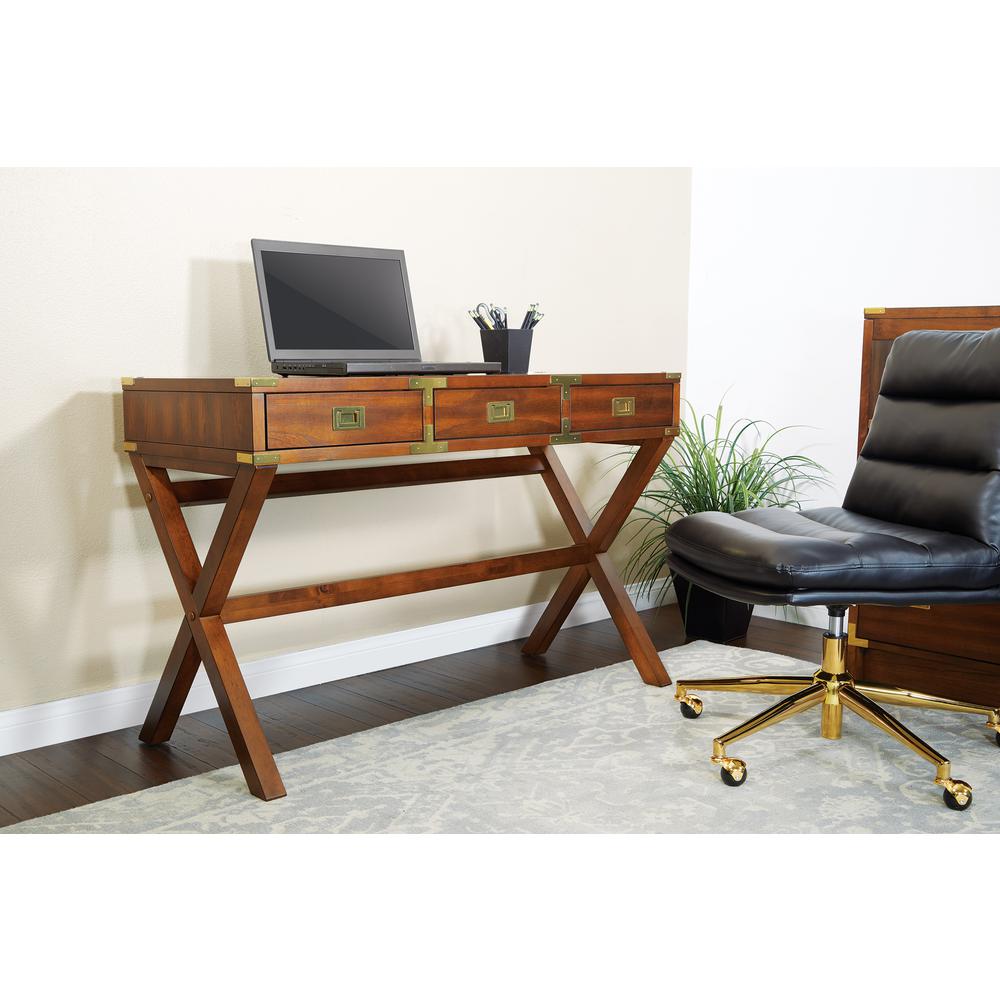 Wellington 46" Desk with Power in Toasted Wheat Finish, WELP4630-TW