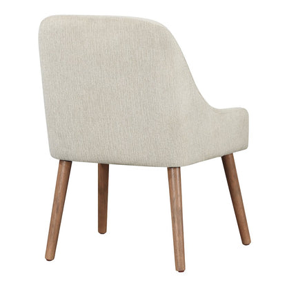 Kaylen Dining Chair 2-Pack in Linen Fabric with Medium Oak Legs