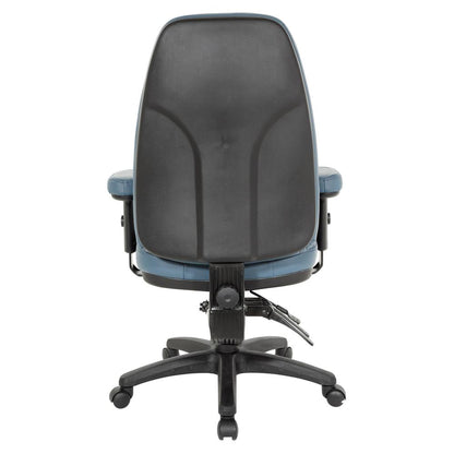 Professional Dual Function Ergonomic High Back Chair in Dillon Blue, EC4300-R105