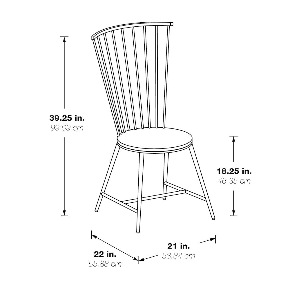 Bryce Dining Chair with Black Finish, BRY6519-3