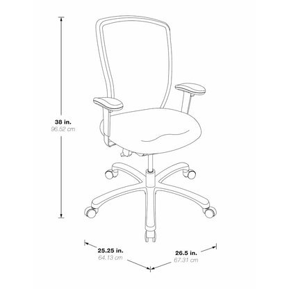 ProGrid High Back Chair in Dillon Black, 97720-R107
