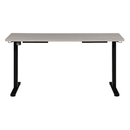 Primo 59"W Sit to Stand Electric Height Adjustable Desk With Light Grey Top