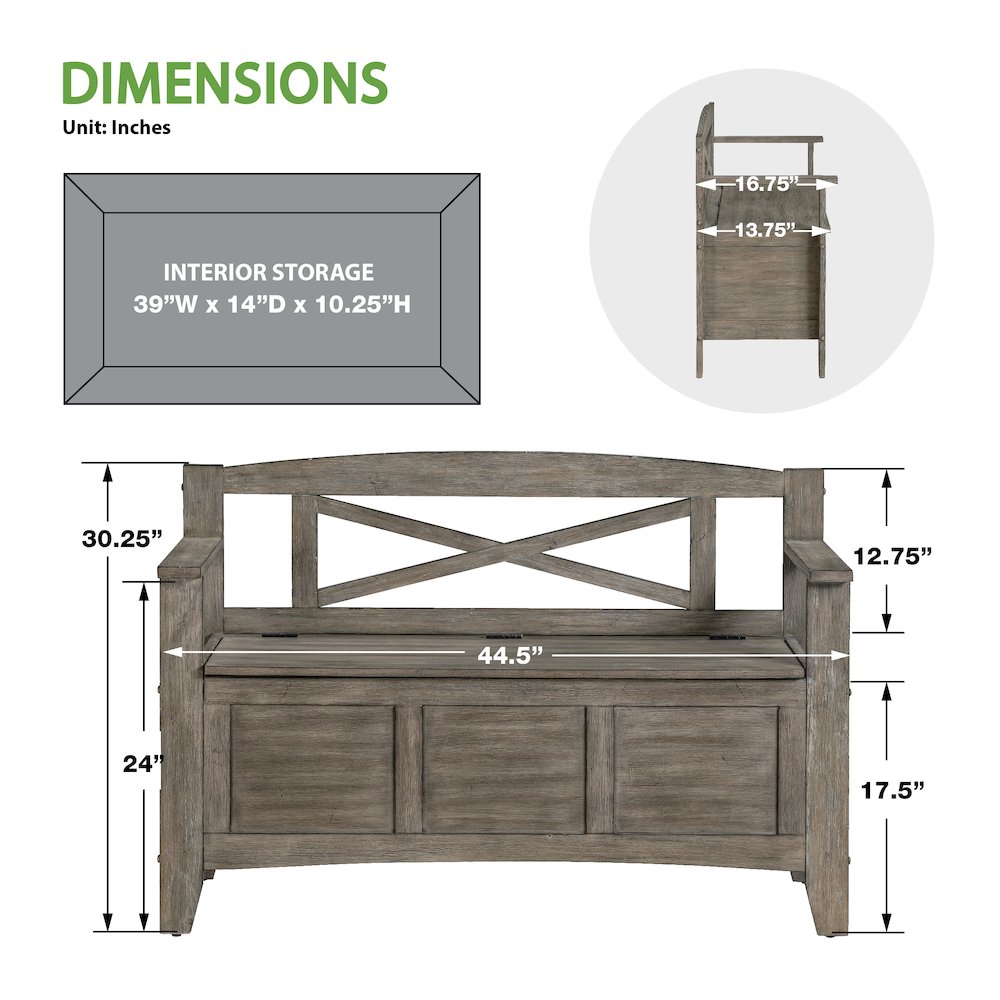 Metro Entry Way Bench