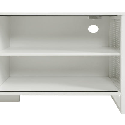 Ace 60"x 50" L-Shape Desk in White Top and White Frame
