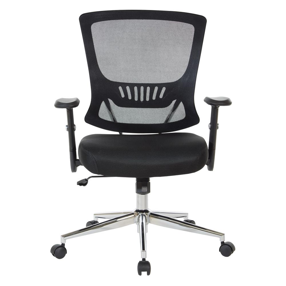 Mesh Back & Seat Locking Tilt Task Chair with Chrome Base, EM91027C-3