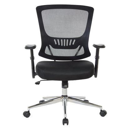 Mesh Back & Seat Locking Tilt Task Chair with Chrome Base, EM91027C-3