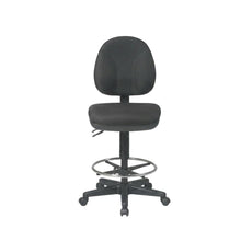 Fabric-Upholstered Deluxe Ergonomic Drafting Chair for Commercial Use