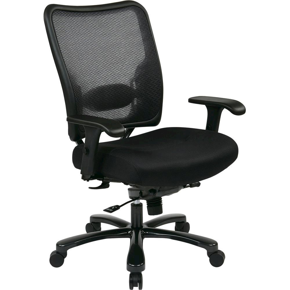 Black Mesh Office Chair – Ergonomic Home Office Desk Chair With Support