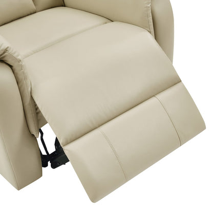 Carillo Pushback Recliner in Taupe Faux Leather