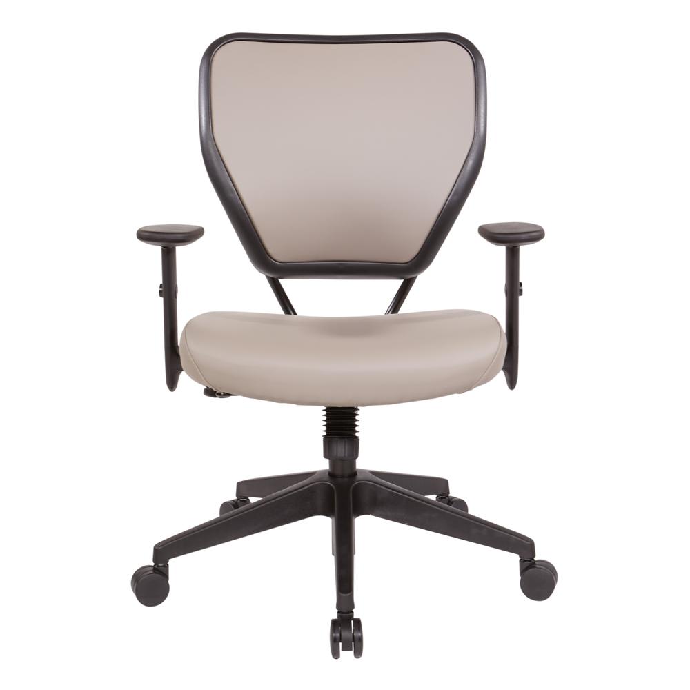 Antimicrobial Dillon Stratus Seat and Back Task Chair with Adjustable Angled Arms and Nylon Base, 5500D-R103