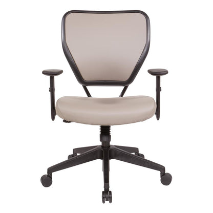 Antimicrobial Dillon Stratus Seat and Back Task Chair with Adjustable Angled Arms and Nylon Base, 5500D-R103